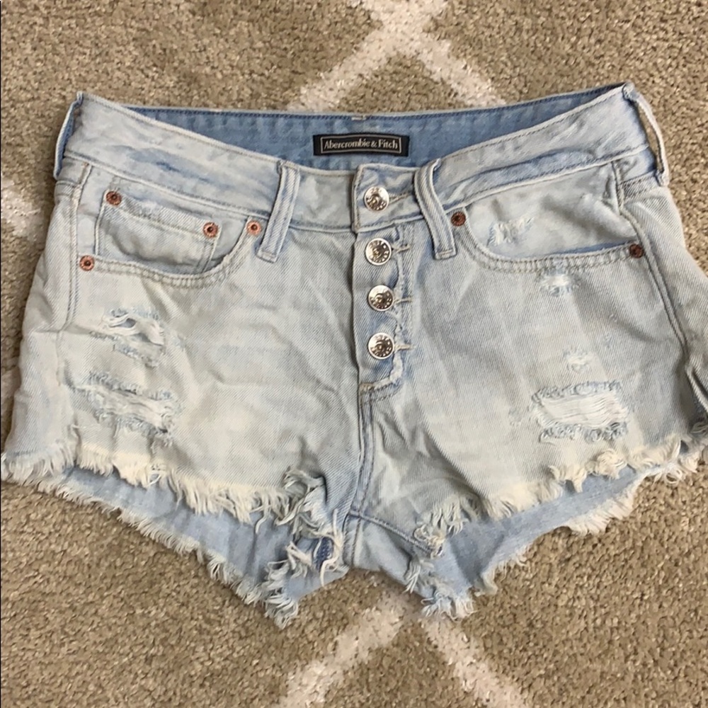 A&F Ripped Jean Shorts